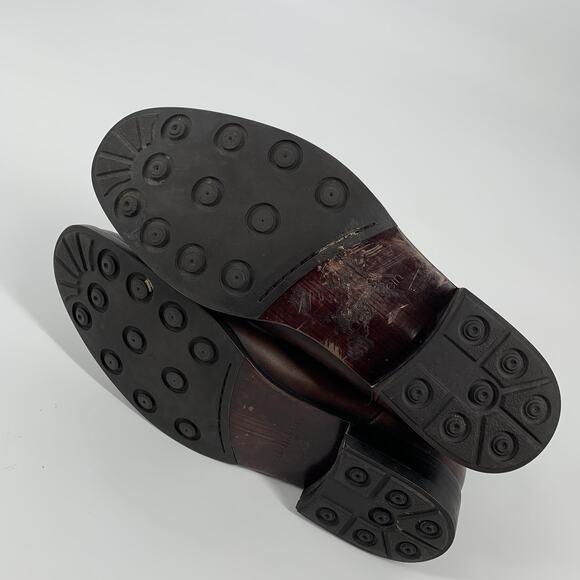$130 Calvin Klein Collection Orion Pull On Leather Boots Size 10 Mens Dark Brown main image 6